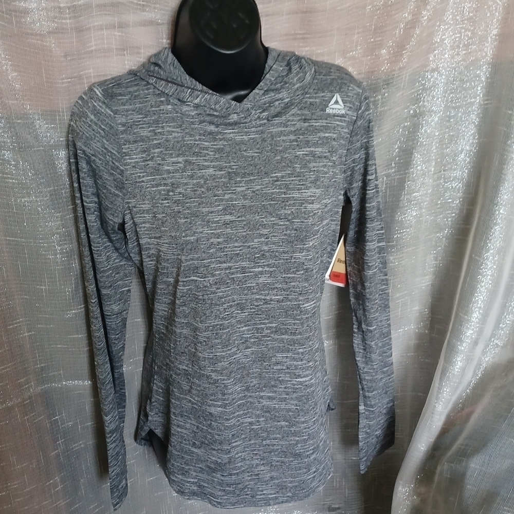 NWT Reebok Legend Training Hoodie XS, Black Heather